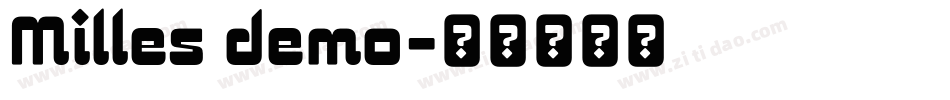 Milles demo字体转换